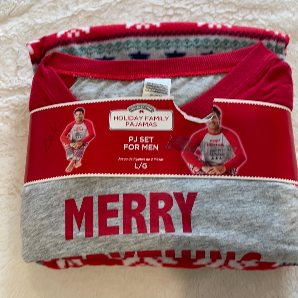 2 pc men PJ Christmas set